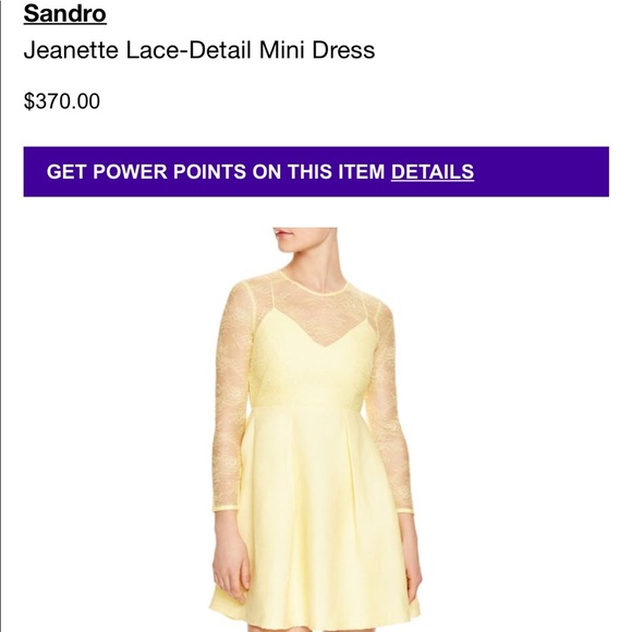 Sandro Dresses & Skirts - Yellow lace dress